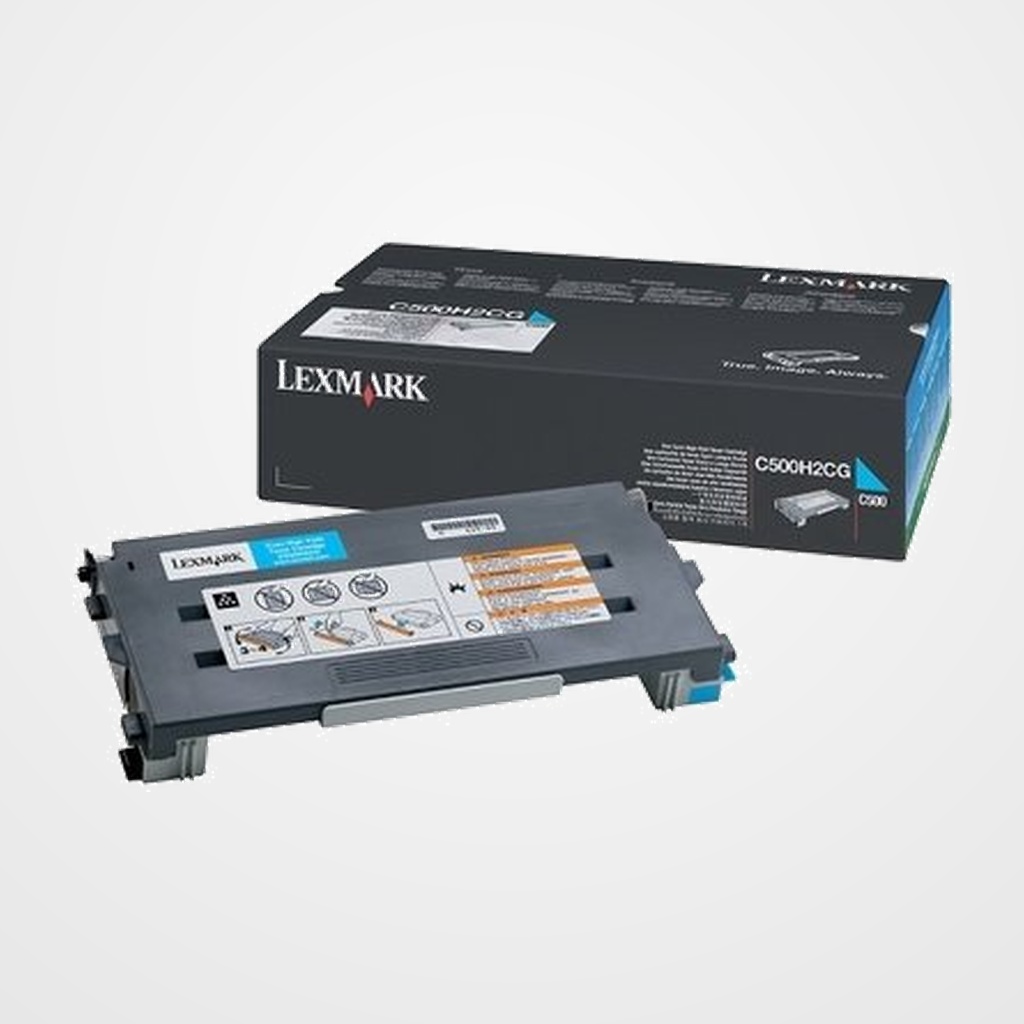 TONER LEXMARK C500H2CG COLOR C500, X500N/502N CIAN A.R. (3.000 PAG.)