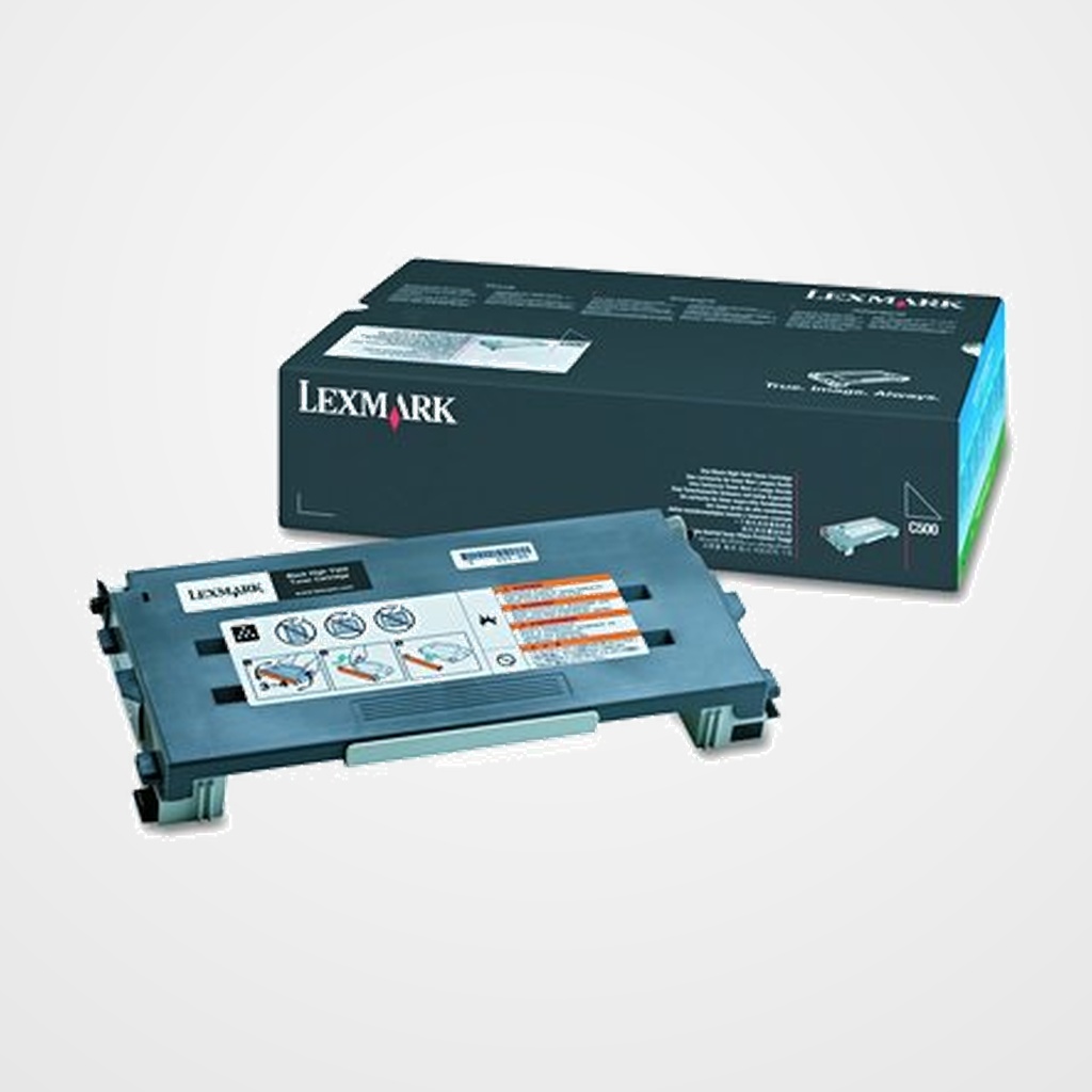 TONER LEXMARK C500H2KG COLOR C500, X500N/502N NEGRO A.R. (5.000 PAG.)