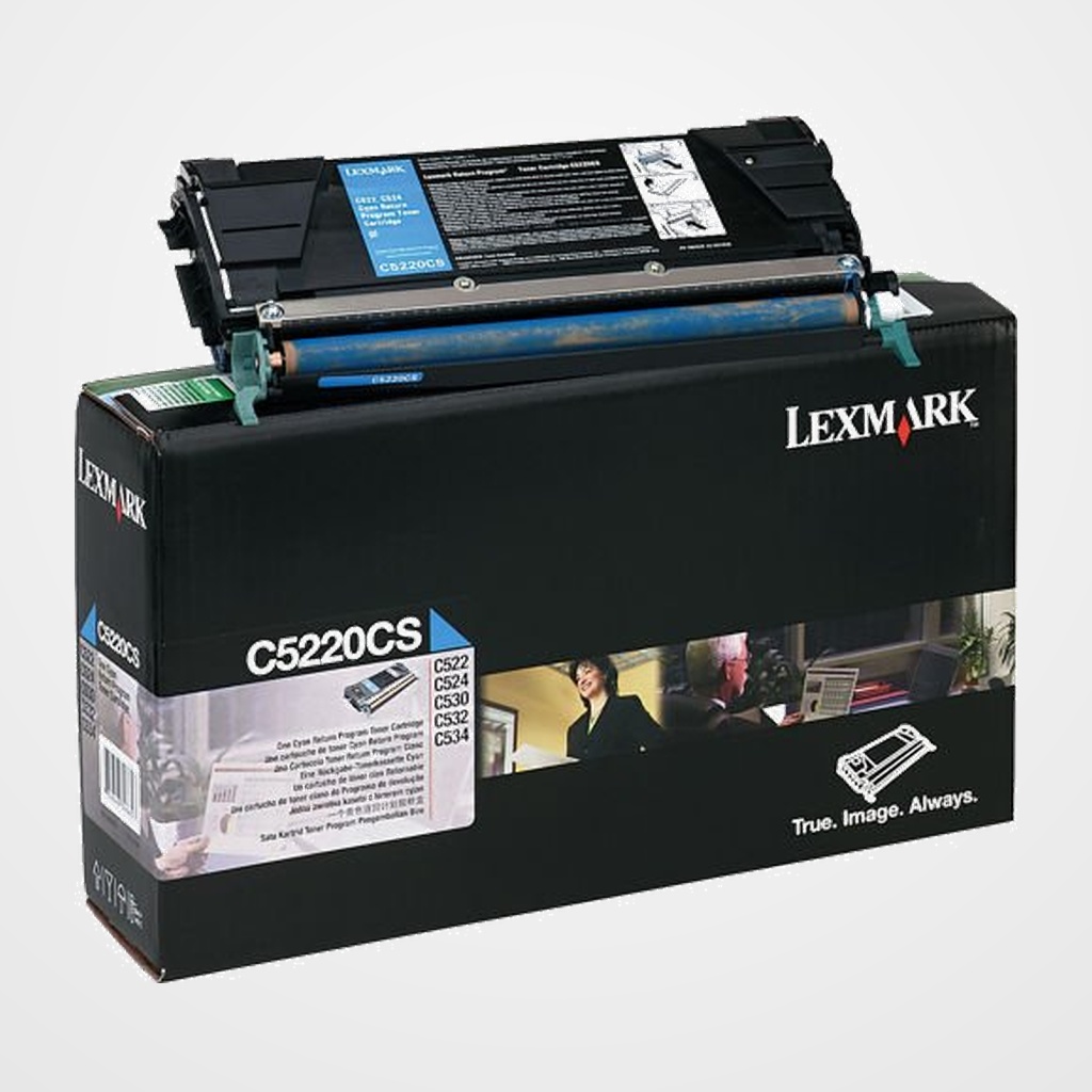 TONER LEXMARK C5220CS COLOR C522/524/530/532/534 CIAN RETB. (3.000 PAG.)