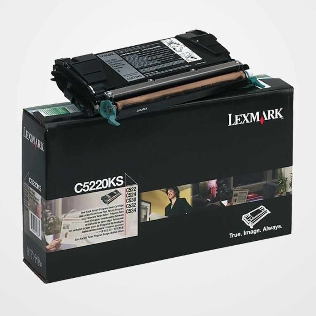 TONER LEXMARK C5220KS COLOR C522/524/530/532/534 NEGRO RETB. (4.000 PAG.)