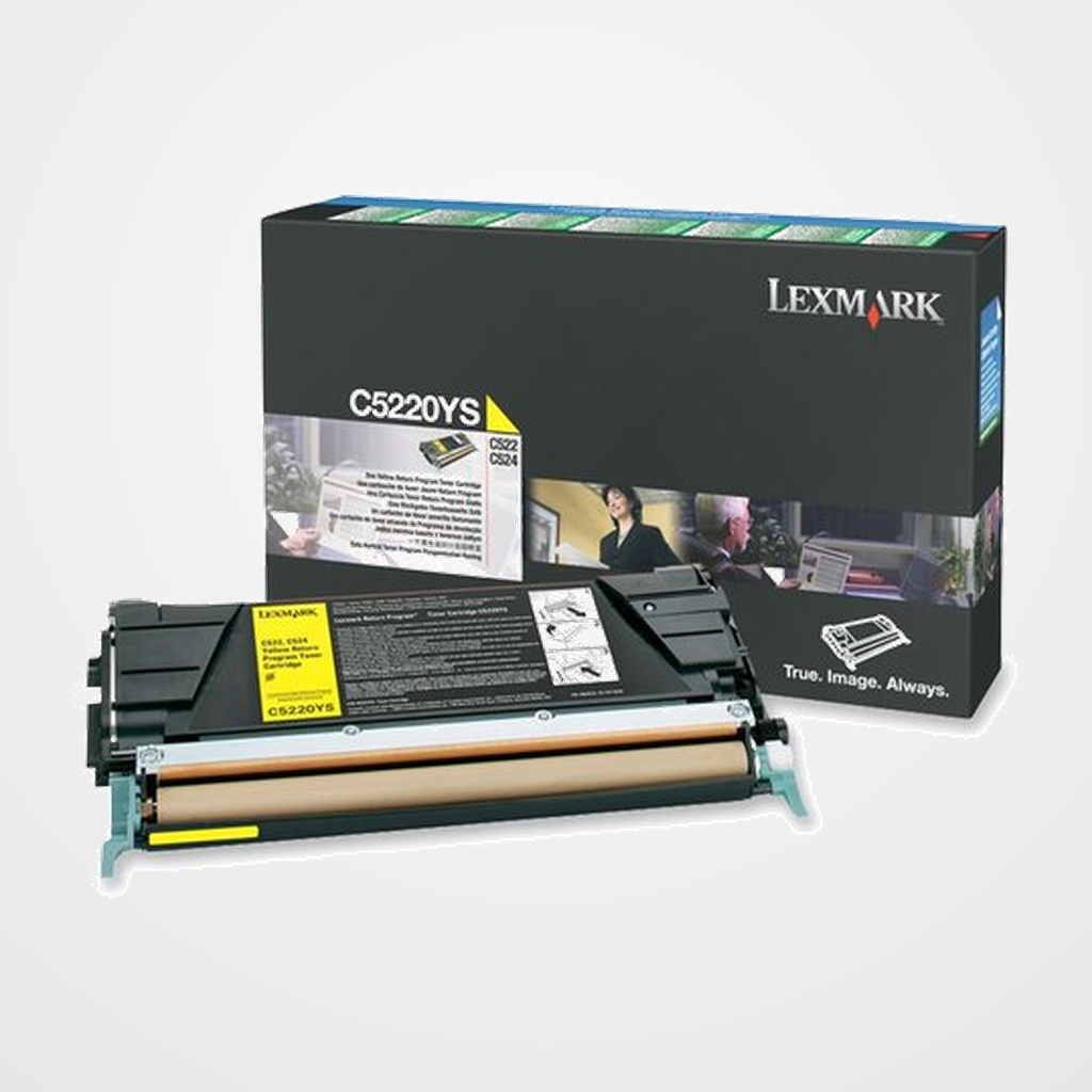 TONER LEXMARK C5220YS COLOR C522/524/530/532/534 AMARILLO RETB. (3.000 PAG.)