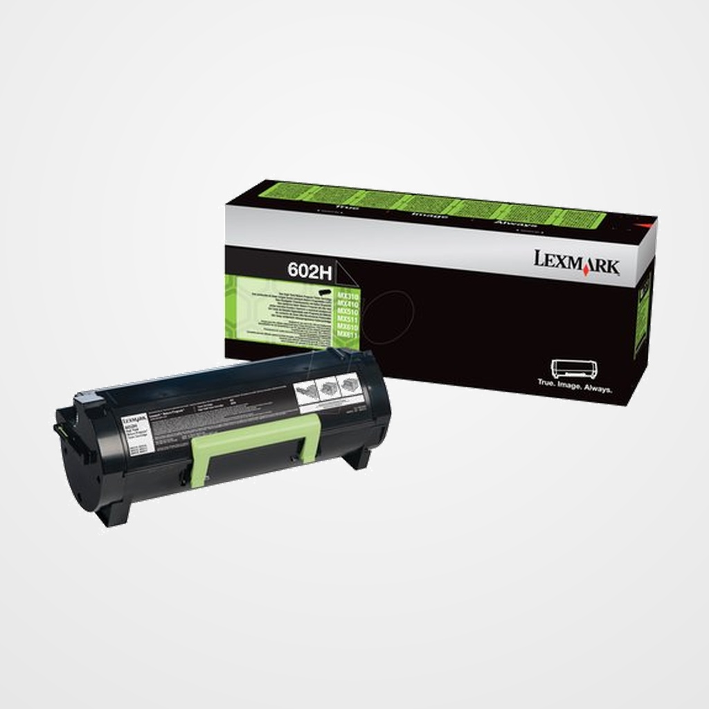 TONER LEXMARK Nº602H 60F2H00 MX410DE/510DE/511DE/511DHE/511DTE/611DE/611DHE  NEGRO (10.000 PÁG)