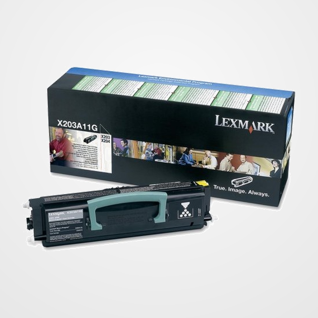 TONER LEXMARK X203A11G X203/203N/204/204N NEGRO (2.500 PÁG.)