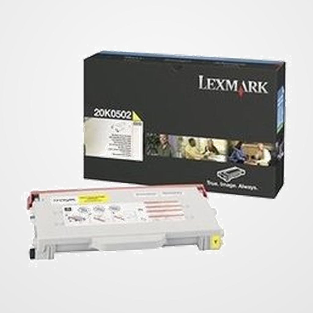 TONER LEXMARK 20K0502 COLOR C510 AMARILLO (3.000 PAG.)