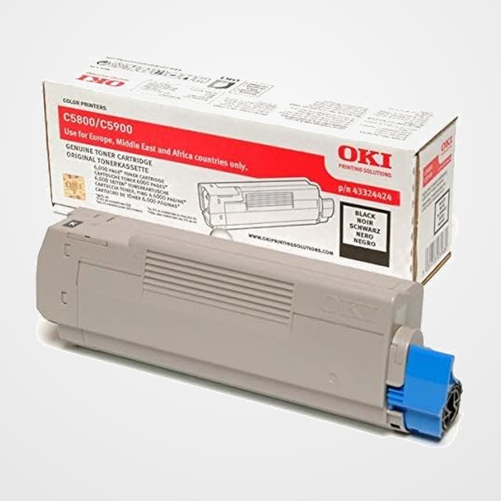 TONER OKI C5550/5800/5900 NEGRO (6.000 PAG.) TYPE C8