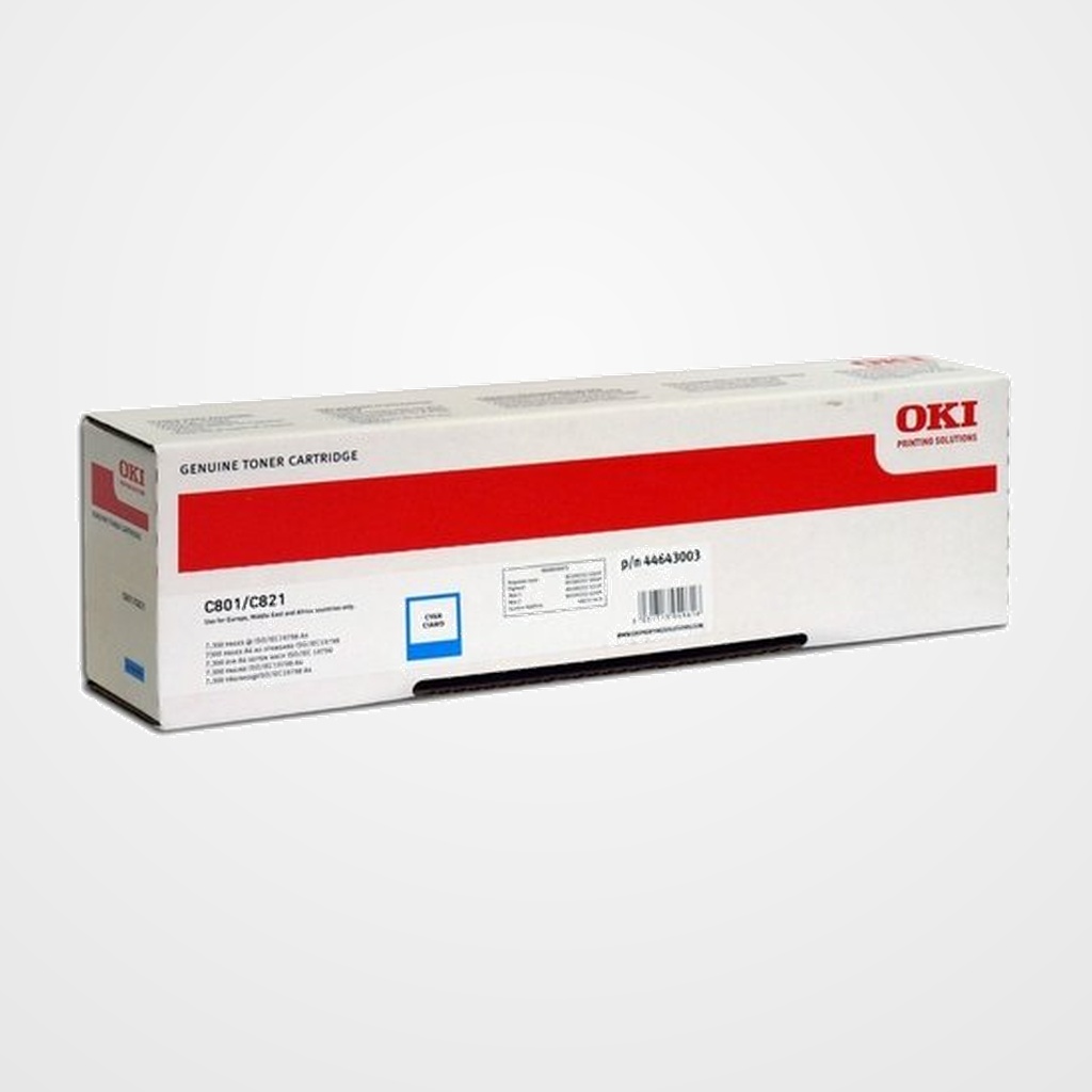 TONER OKI 44633003 C801N/801DN/820N/820DN CIAN 7.300 PÁG