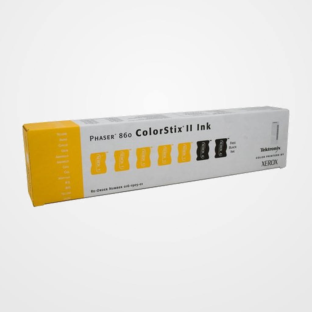 TONER TEKTRONIX PHASER 860 5 C.S. AMARILLO + 2 NEG. (1.400 imp.)