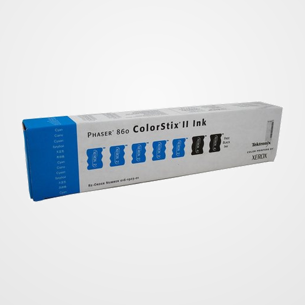 TONER TEKTRONIX PHASER 860 5 C.S. CIAN + 2 NEG (1.400 imp.)