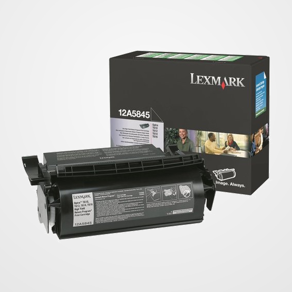 UNID.IMPRESION LEXMARK 12A5845 NEGRO OPTRA T610/612/614/616 RETB. A.R. (25.000 PAG.)