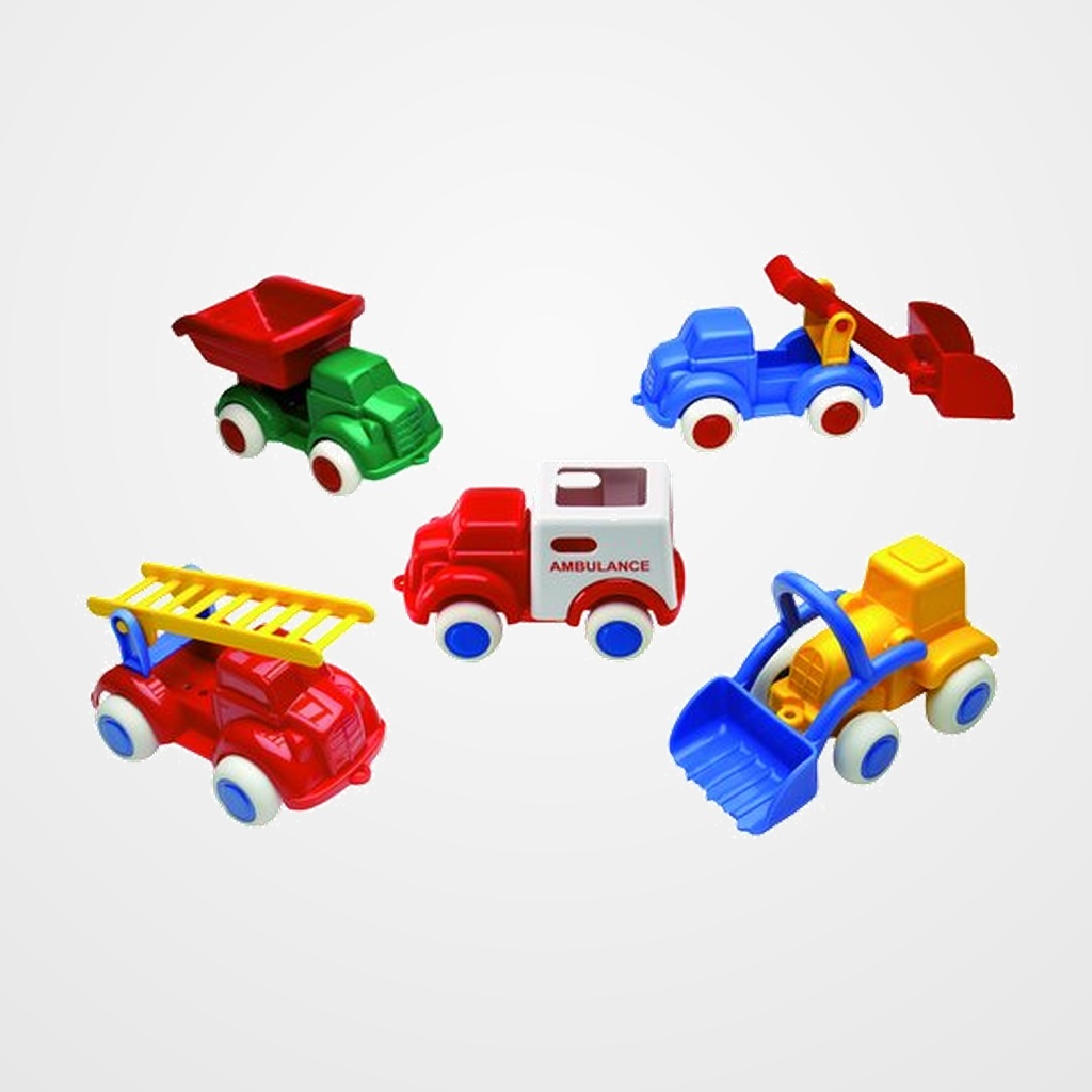 [25001107] VEHICULO ANDREU TOYS PP FLEXIBLE SURTIDO 5 MODELOS 18 UNIDADES