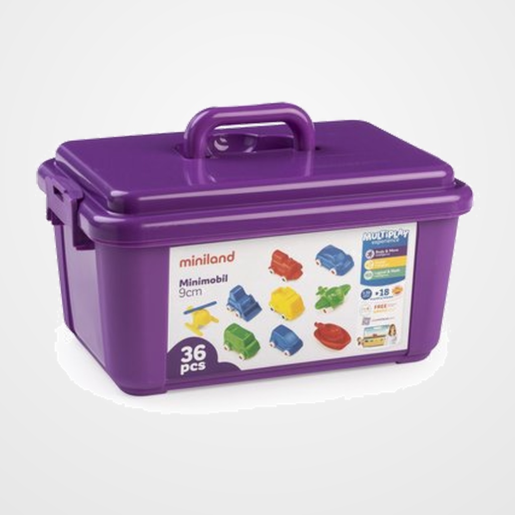 VEHICULO PLASTICO MINIMOBIL MINILAND CONTENEDOR 36 UD