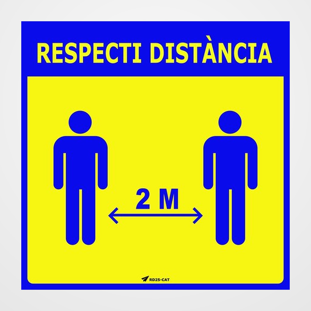 VINIL LAMINAT PER PARET O VIDRE 25x25 cm.  RESPECTI DISTANCIA