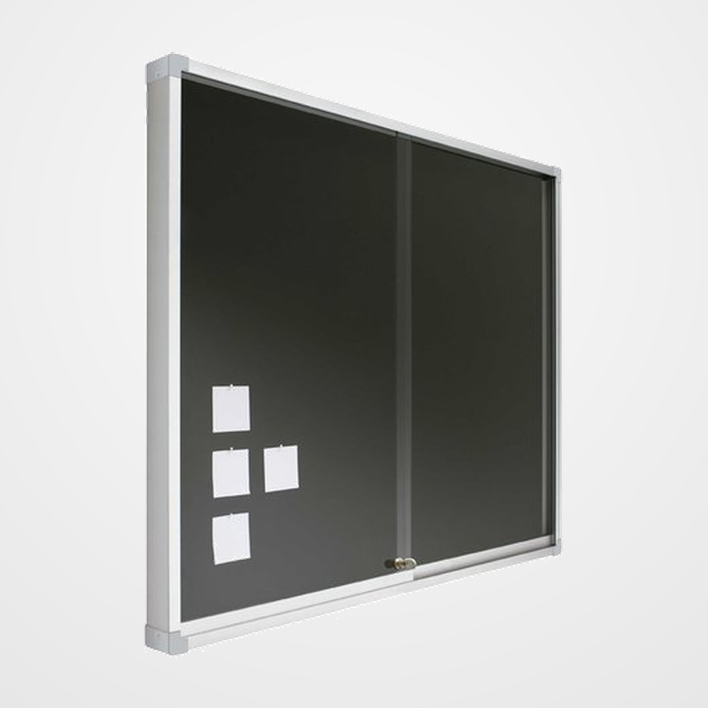 VITRINA ANUNC. CORCHO TAPIZ. AZUL 80X100