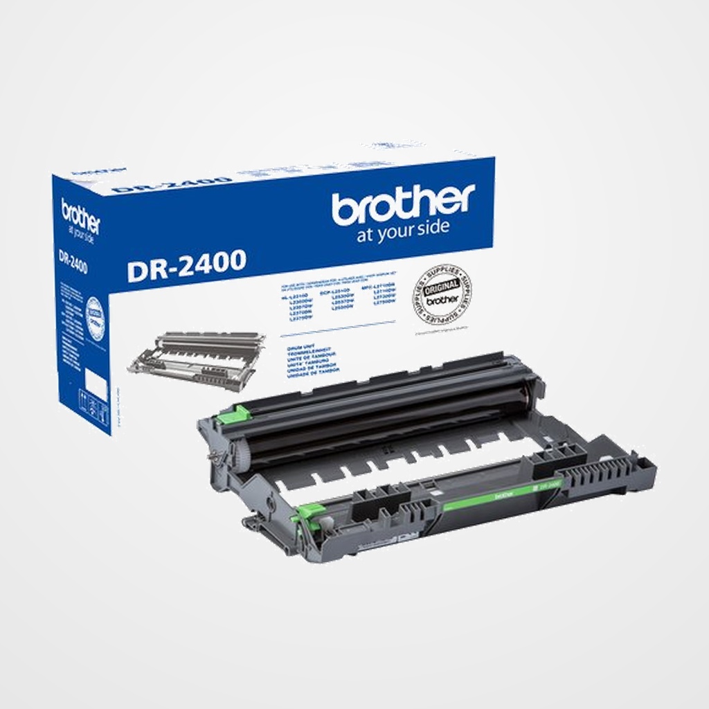 TAMBOR BROTHER DR-2400 DCP-L2510D/L2530DW/L2550DN/L2550DW, HL-L2310D/L2350DW/L2370DN/L2375DW, MFC-L2710DN/L2710DW/L2713DW/L2730DW/L2750DW NEGRO (12.000 PÁG.)