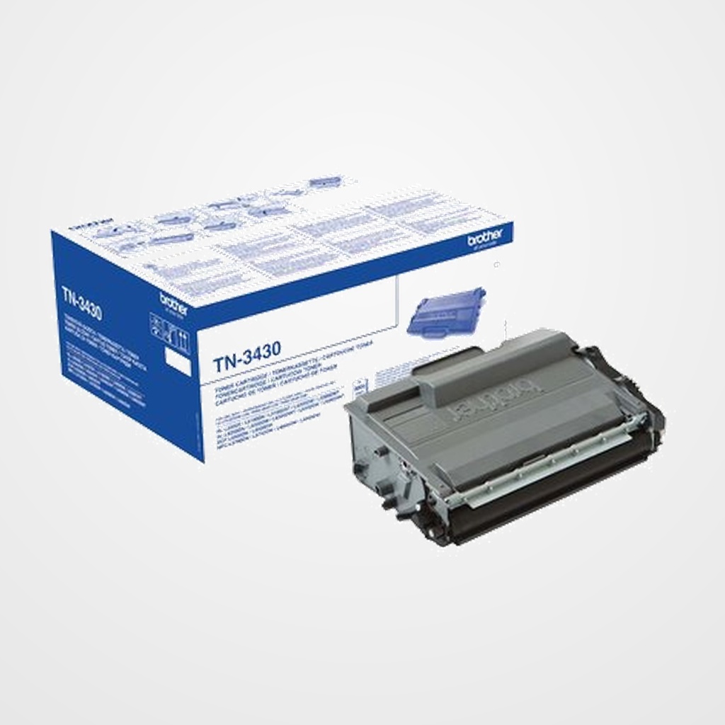 TONER BROTHER Ref.TN3430 CONS.LASER IMPRESORA HL-L5000D/L5100DN/L5200DW/L6300DW/L6400DW MULTIFUNCIONALES DCP-L5500DN/L6600DW  (3.000 PAG.)