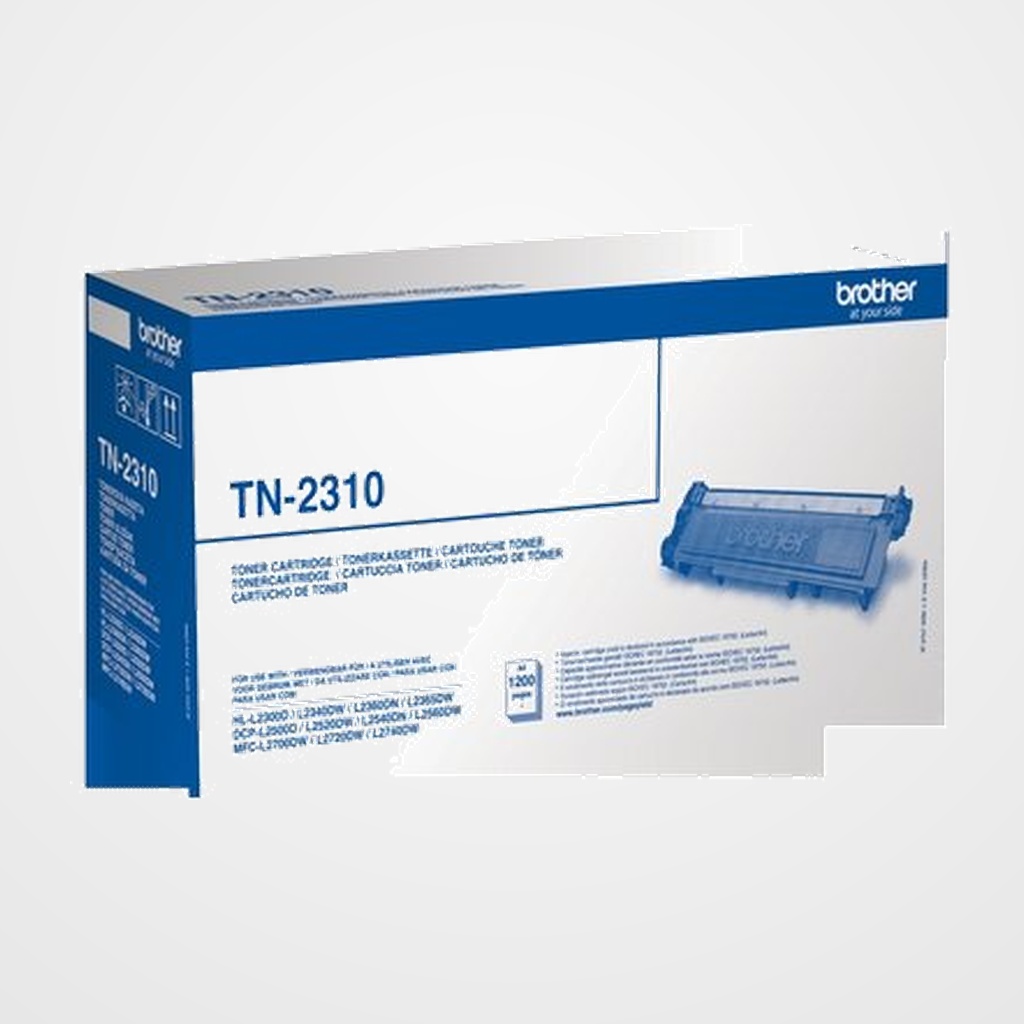 TONER BROTHER TN-2310 DCP-L2500D/L2520DW/L2540DN/L2560DW, HL-L2300D/L2340DW/L2360DN/L2365DW, MFC-L2700DW/L2720DW/L2740DW NEGRO (1.200 PÁG.)