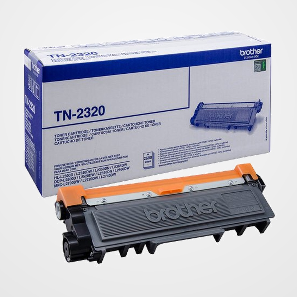 TONER BROTHER TN-2320 DCP-L2500/L2520/L2540, HL-L2300/L2340/L2360/L2365, MFC-L2700/L2720/L2740 NEGRO (2.600 PÁG.)