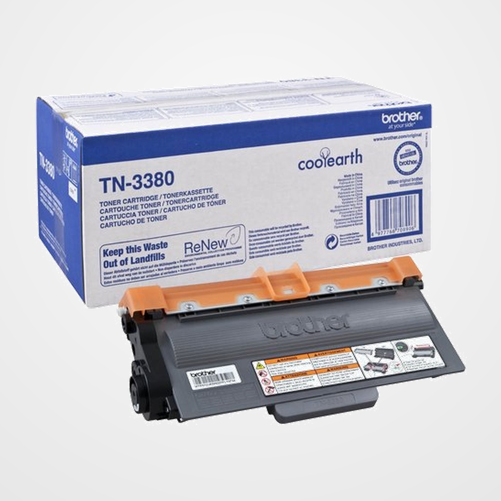 TONER BROTHER TN-3380 HL-5440D/5450DN/5470DW NEGRO (8.000 PÁG.)