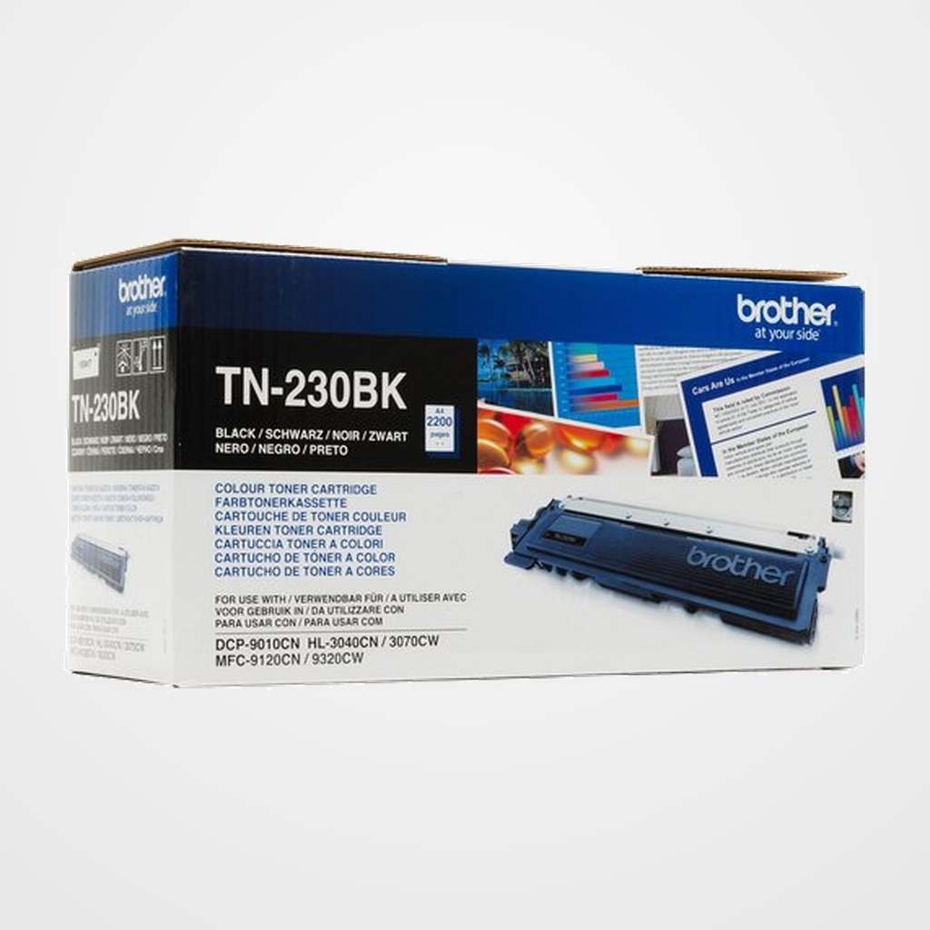 TONER BROTHER TN-230BK DCP-9010CN, MFC-9120CN/9320CN/9320CW, HL-3040CN/3040CW/3070CW NEGRO (2.200 PÁG.)