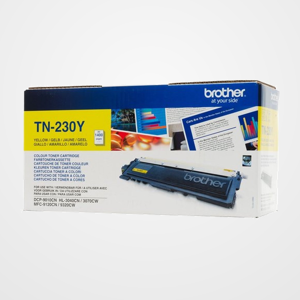 TONER BROTHER TN-230Y DCP-9010CN, MFC-9120CN/9320CN/9320CW, HL-3040CN/3040CW/3070CW AMARILLO (1.400 PÁG.)