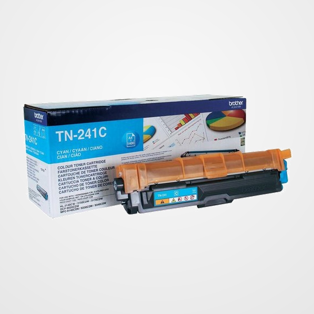TONER BROTHER TN-241C HL-3140CW/3150CDW/3170CDW, DCP-9020CDW, MFC-9140CDN/9330CDW/9340CDW CIAN (1.400 PÁG.)