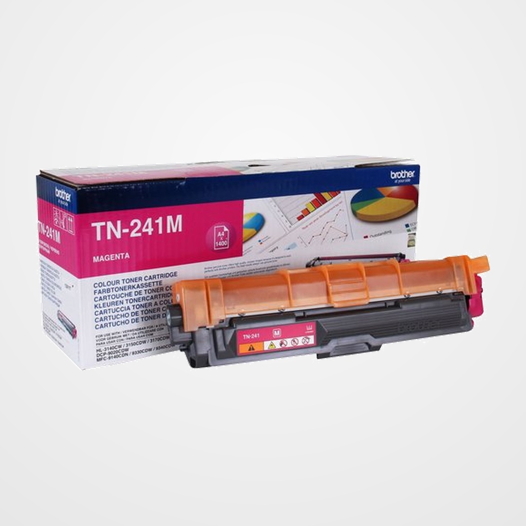 TONER BROTHER TN-241M HL-3140CW/3150CDW/3170CDW, DCP-9020CDW, MFC-9140CDN/9330CDW/9340CDW MAGENTA (1.400 PÁG.)