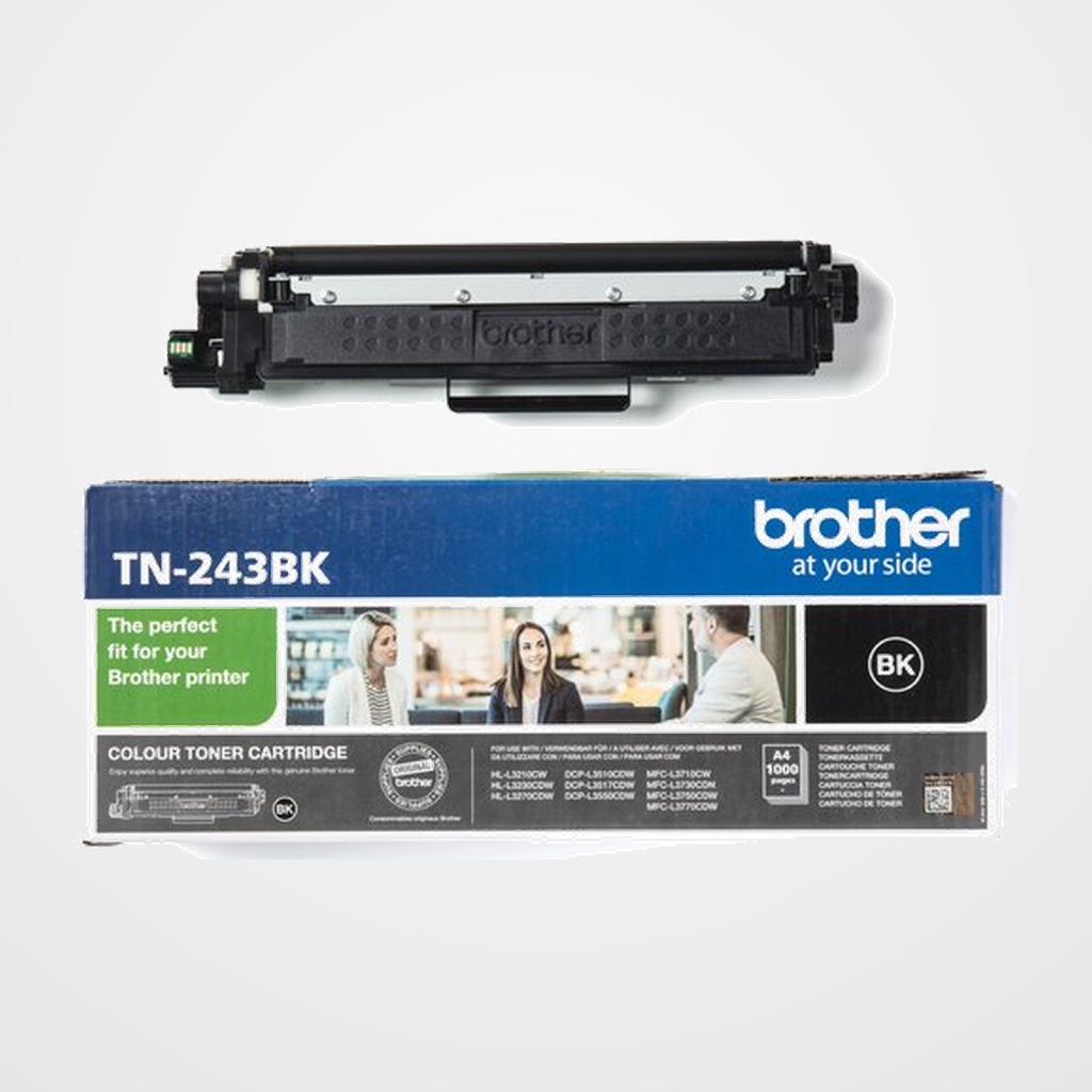 TONER BROTHER TN-243BK  HLL3210CW/3230CDW/3270CDW/DCPL3510CDW/3550CDW/MFCL3710CW/3750CDW/3770CDW NEGRO (1.000 PÁG.)