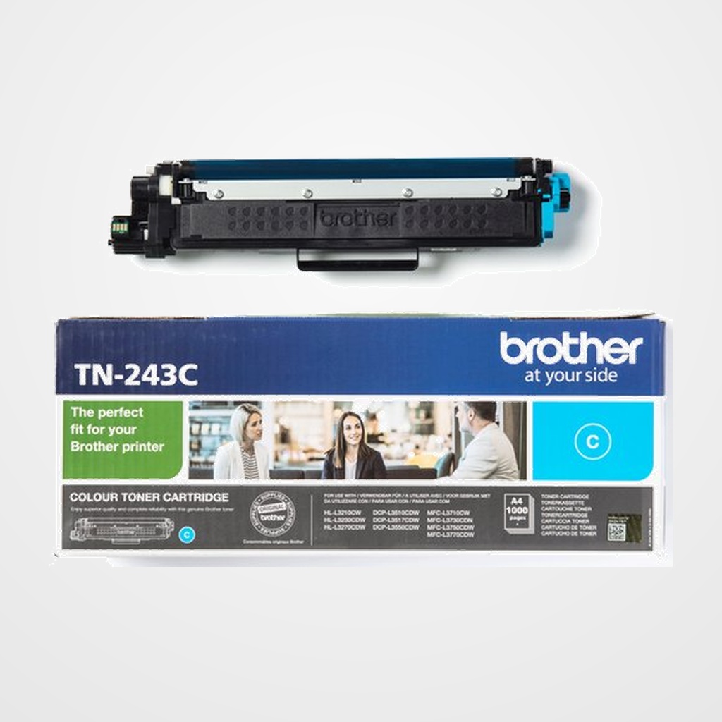 TONER BROTHER TN-243C  HLL3210CW/3230CDW/3270CDW/DCPL3510CDW/3550CDW/MFCL3710CW/3750CDW/3770CDW CIAN (1.000 PÁG.)
