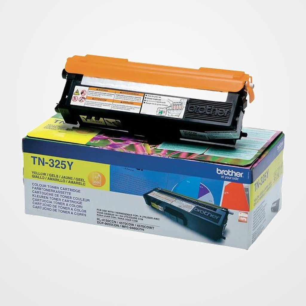 TONER BROTHER TN-325Y HL-4150CDN/4570CDW/4140CN, DCP-9055DCDN, MFC-9970CDW/9465CDN AMARILLO (3.500 PÁG.)