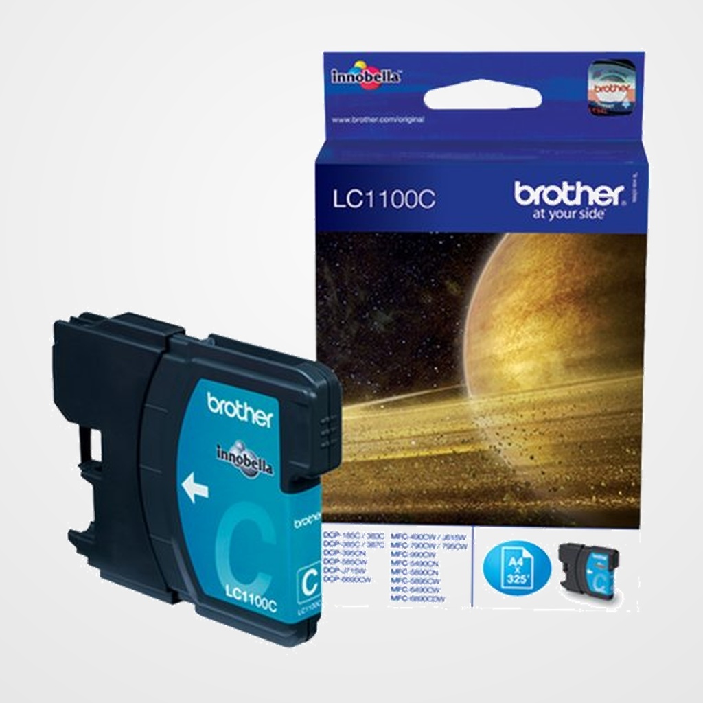 CART.IJ. BROTHER LC 1100C CIAN MFC-6490CW/490CW/990CW/790CW/5890CN/5490CN/DCP-385C/6690C/585CW (325 PAG.)