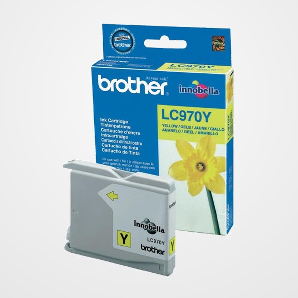CARTUCHO INKJET BROTHER LC 970Y AMARILLO MFC-135/150/235/260 (300 PAG.)