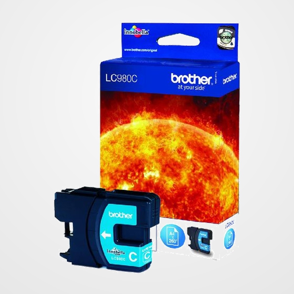 CARTUCHO INKJET BROTHER LC 980C CIAN DCP-145C/DCP-165C (260 PAG.)