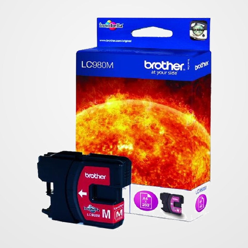 CARTUCHO INKJET BROTHER LC 980M MAGENTA DCP-145C/DCP-165C (260 PAG.)