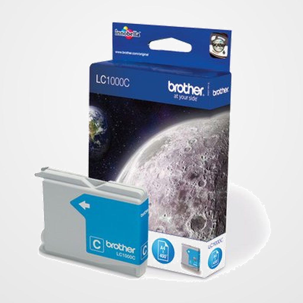 CARTUCHO INKJET BROTHER LC1000C CIAN MFC-130/240/330/440/660/750/845/885/3360/5860 (400 PAG.)