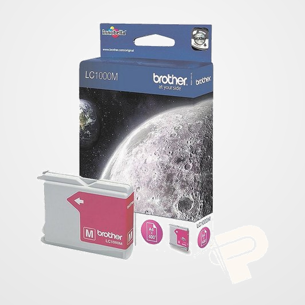 CARTUCHO INKJET BROTHER LC1000M MAGENTA MFC-130/240/330/440/660/750/845/885/3360/5860 (400 PAG.)