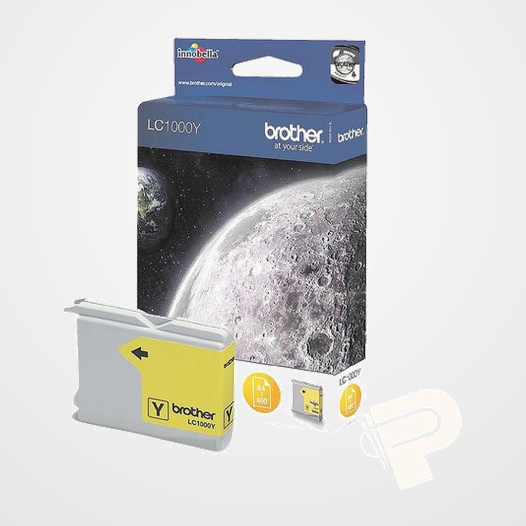 CARTUCHO INKJET BROTHER LC1000Y AMARILLO MFC-130/240/330/440/660/750/845/885/3360/5860 (400 PAG.)