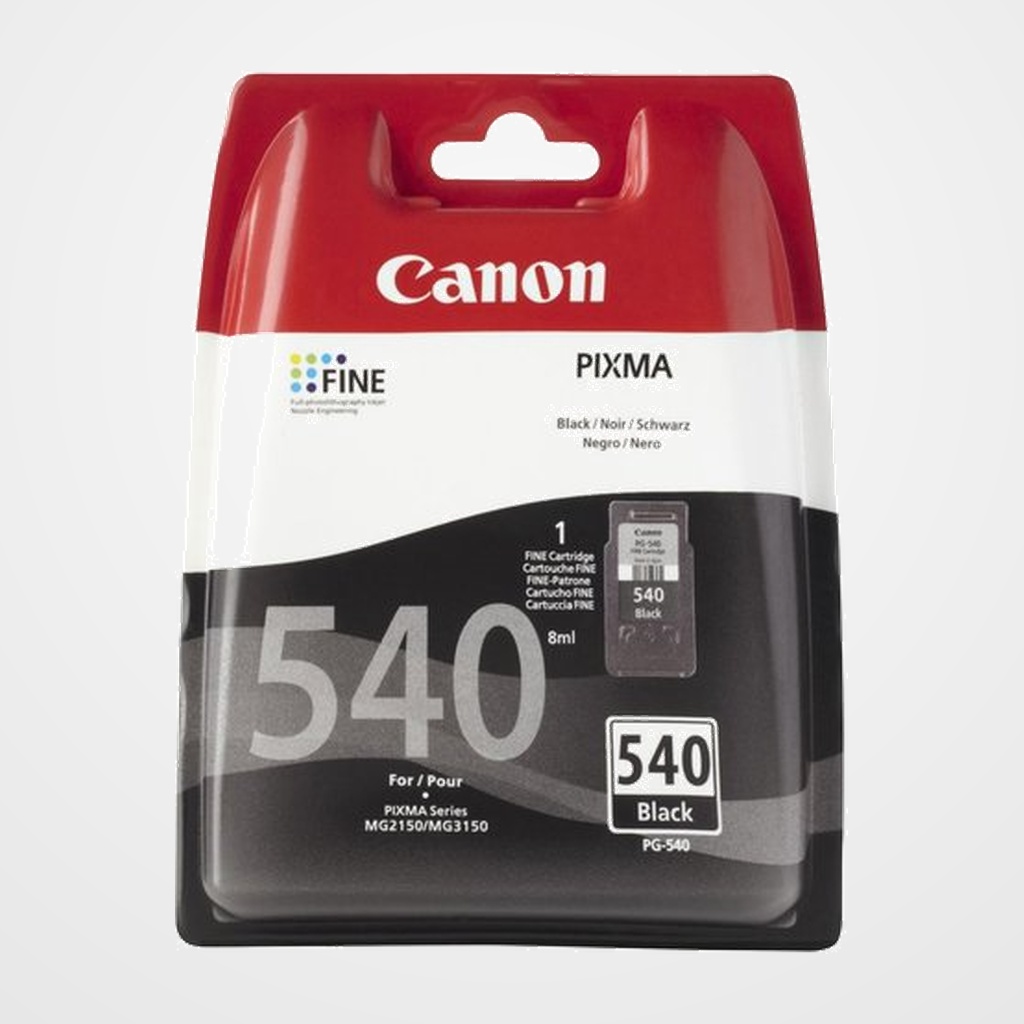 CARTUCHO INKJET CANON PG-540 PIXMA MG2150/3150 (180 pag.) NEGRO (5225B001)