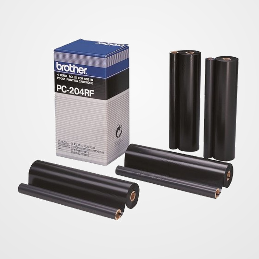 CONS. TTR BROTHER PC204RF FAX 1020/1030 RECAMBIO FAX 4 BOBINAS (420 PAG. X4)