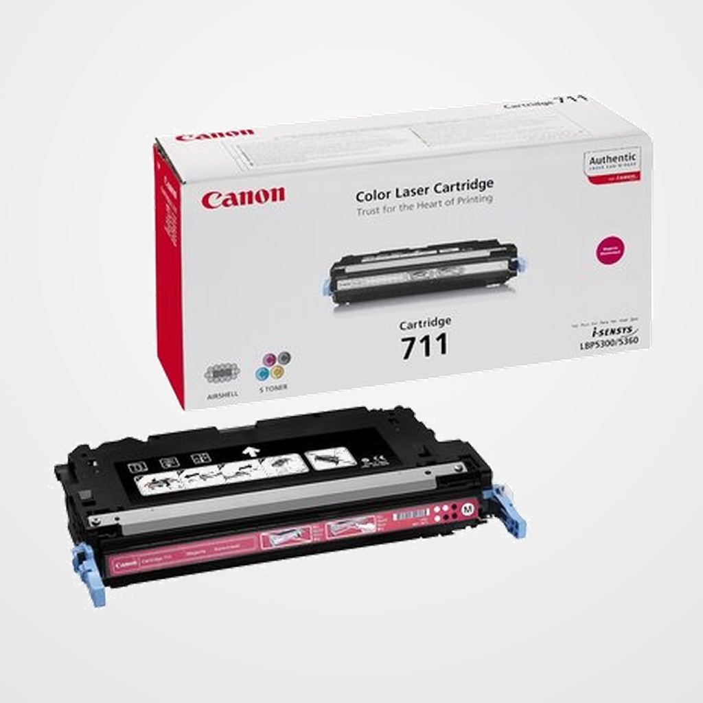TONER CANON CRG711M MF-8450/9130/9170, I-SENSI LBP-5300/5360/MF-9220CDN MAGENTA 6.000 PÁG. (1658B002AA)