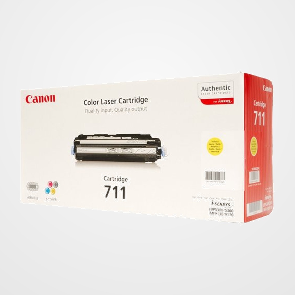 TONER CANON CRG711Y MF-8450/9130/9170, I-SENSI LBP-5300/5360/MF-9220CDN AMARILLO 6.000 PÁG. (1657B002AA)