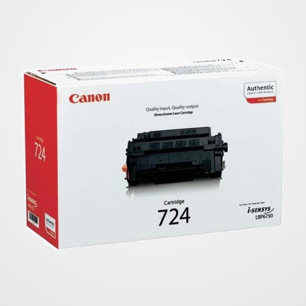 TONER CANON CRG-724  I-SENSYS/LBP6750DN NEGRO 6.000 PÁG. (3481B002)