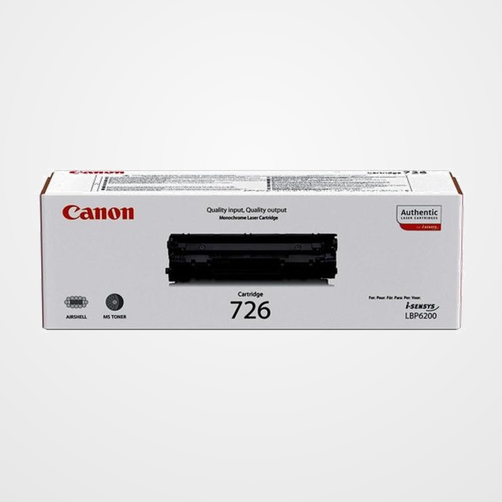TONER CANON CRG-726 LBP-6200 NEGRO 2.100 PÁG. (3483B002AA)