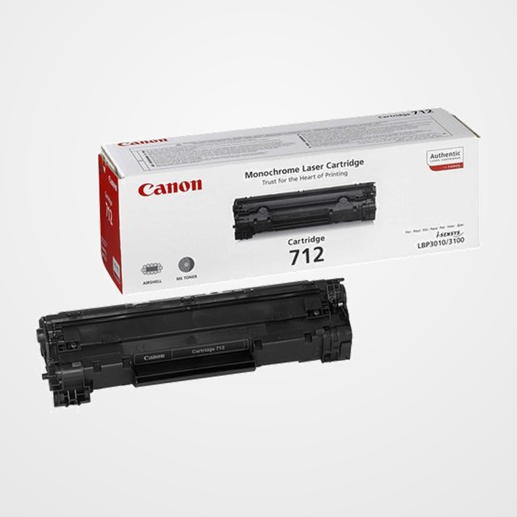 TONER CANON NEGRO CRG712  LBP 3010 3100 (1.500 PÁG.) (ref. 1870B002AA)
