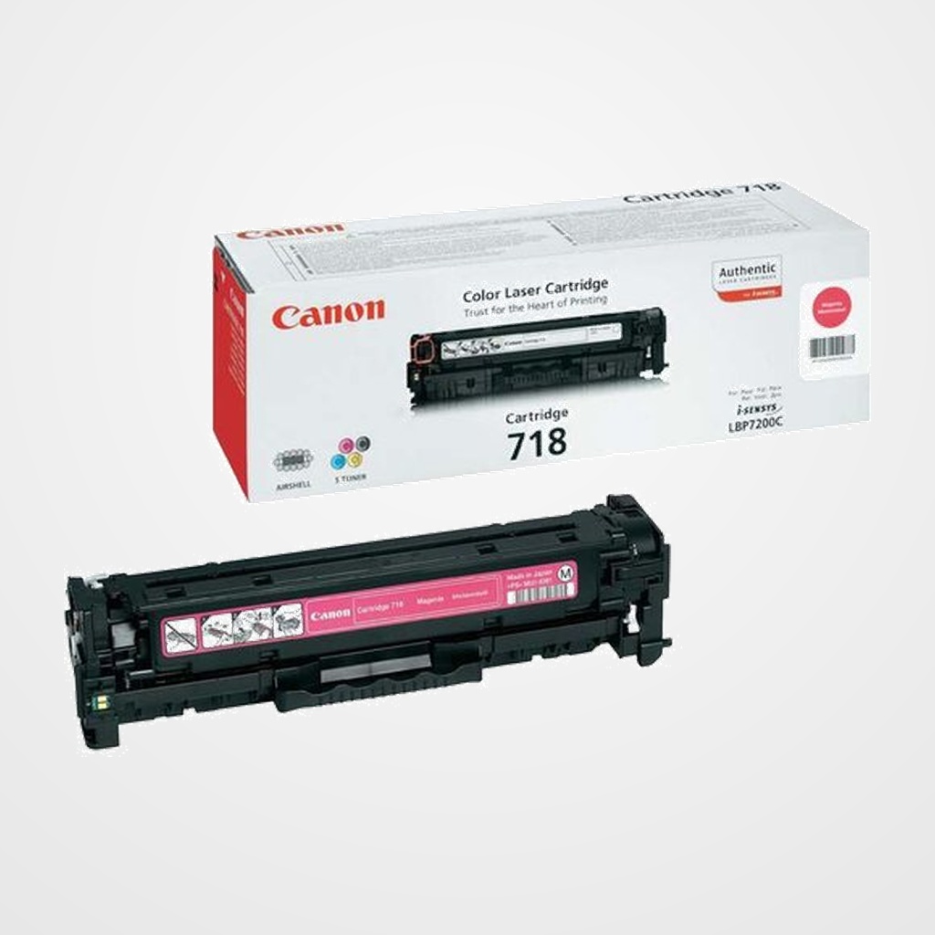 TONER CANON 718M i-SENSYS LBP7210/LBP7660/LBP7680/MF8340/MF8350/MF8360/MF8380/MF8540/MF8550/MF8580 MAGENTA 2.900 PÁG. (2660B002)