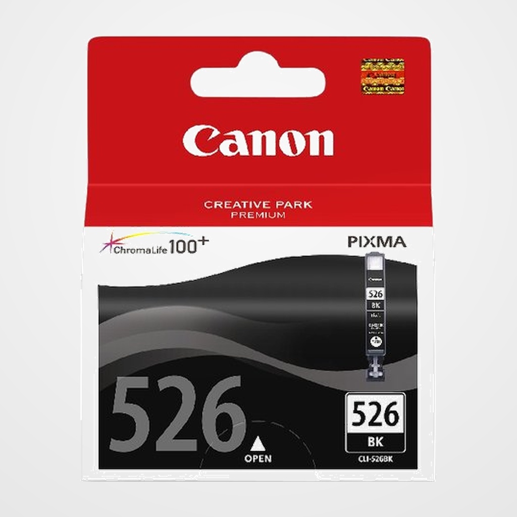 CARTUCHO INKJET CANON CLI-526BK PIXMA MG-5150/5250/8150, IP 4850 NEGRO (4540B001AA)
