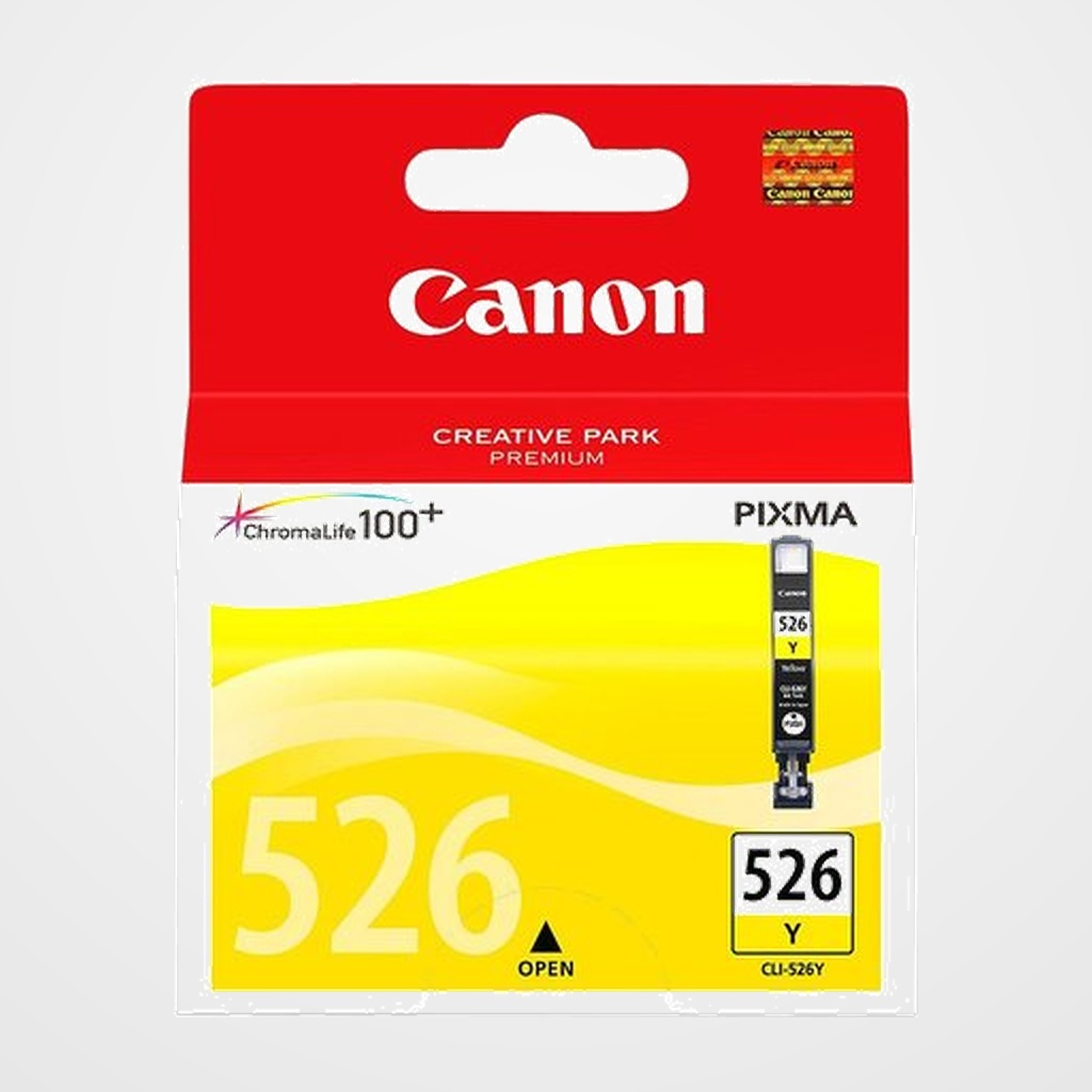 CARTUCHO INKJET CANON CLI-526Y PIXMA MG-5150/5250/8150, IP 4850 AMARILLO (4543B001AA)