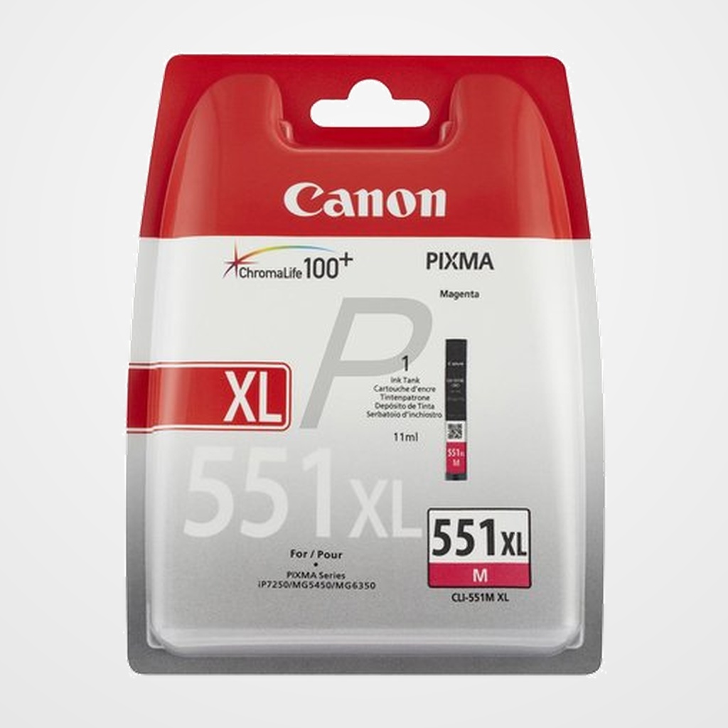 CARTUCHO INKJET CANON CLI-551XL PIXMA MG-5450/6350, IP-7250 MAGENTA (6445B001)