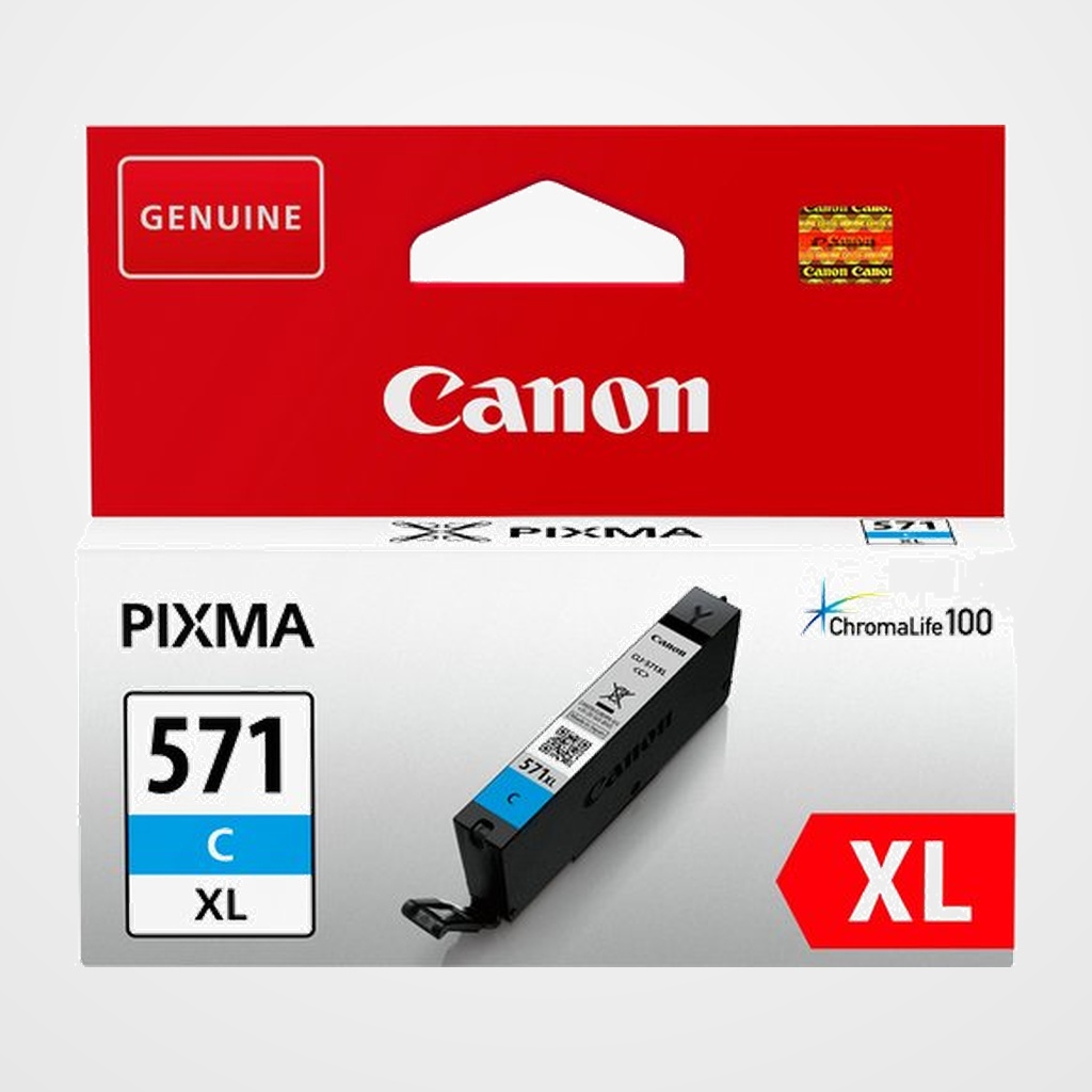 CARTUCHO INKJET CANON CLI-571CXL PIXMA MG5751/MG5752/MG5753/MG6851/MG6852/MG6853/MG7750/MG7751/MG7752/MG7753 CIAN (0332C004)