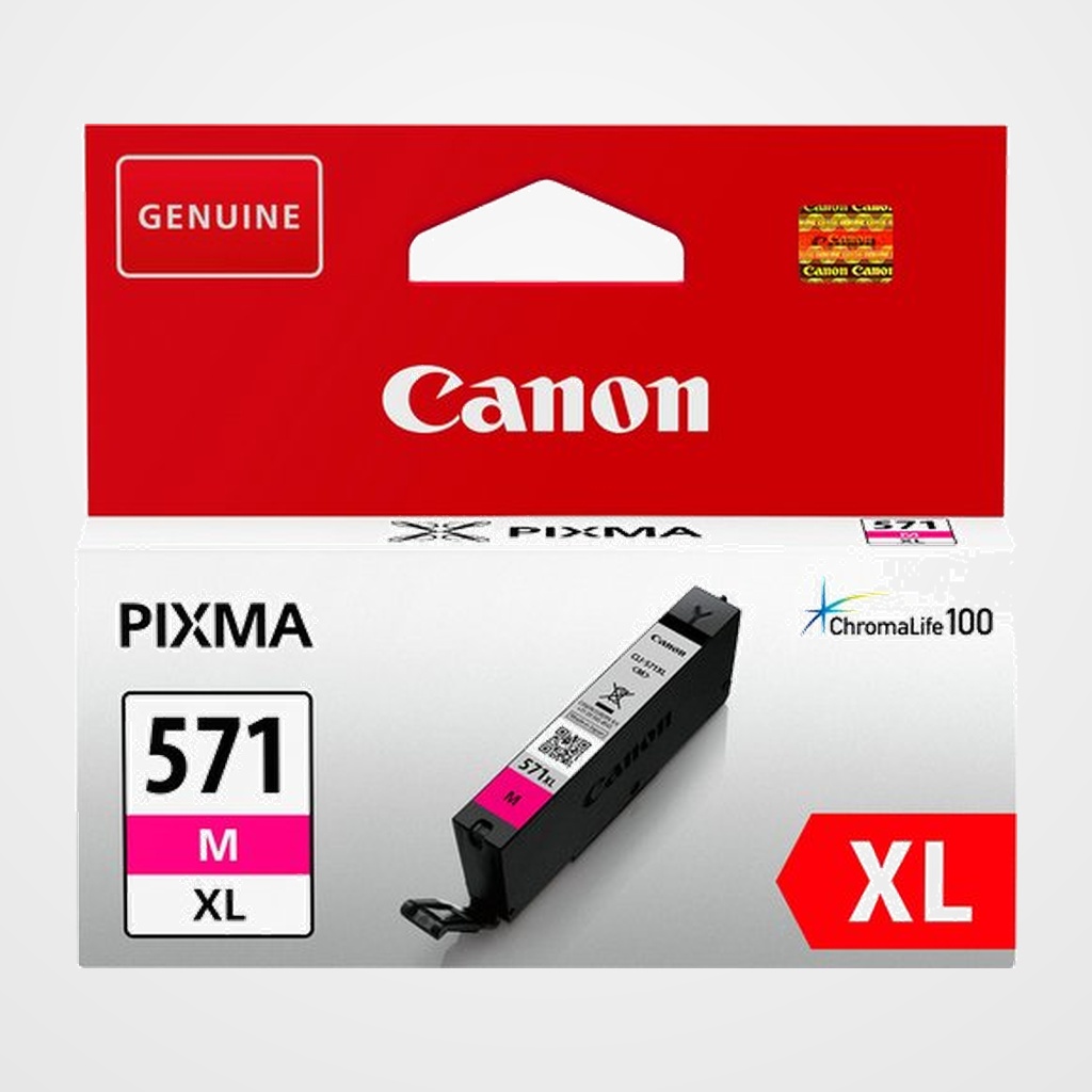 CARTUCHO INKJET CANON CLI-571MXL PIXMA MG5751/MG5752/MG5753/MG6851/MG6852/MG6853/MG7750/MG7751/MG7752/MG7753 MAGENTA (0333C004)