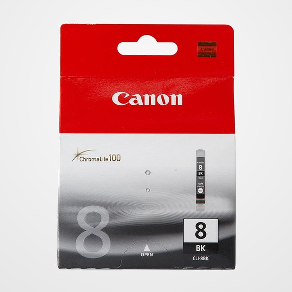 CARTUCHO INKJET CANON CLI8BK DEP.TINT.NEGRA IP4000/5000/6000 (0620B001AA)